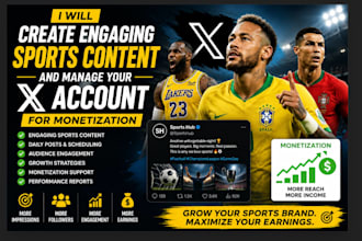 create engaging sports content and manage your x account