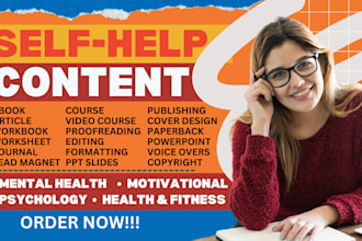 do developmental edit for non fiction selfhelp ebook, book design for amazon KDP