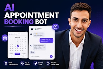 create ai development appointment booking chatbot for your website