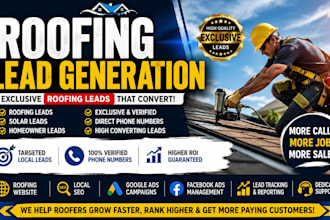 create roofing website google ads campaigns and roofing solar lead generation