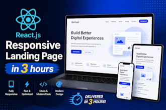 develop attractive landing page