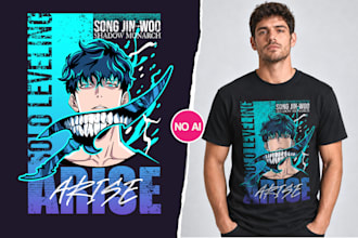 create anime t shirt design
