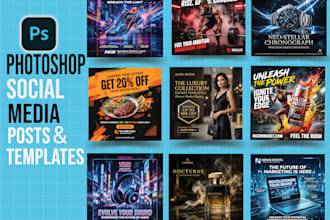 create professional social media post design for your brand