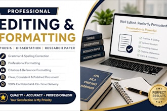 edit and format your thesis, dissertation, or research paper in apa 7 style