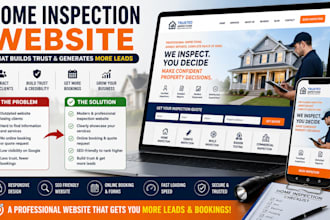 create a home inspection, property inspection website that generates more leads