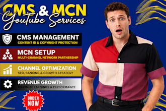 manage youtube cms, content id SEO, mcn, and channel growth