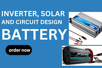 design battery systems solar systems and electrical circuits