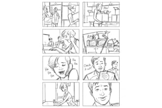 create game cinematic storyboard sequences and cutscenes for games
