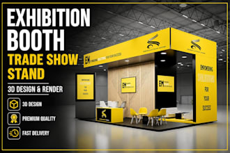design exhibition booth trade show stand and expo stall