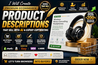 create premium SEO product descriptions for ecommerce brands