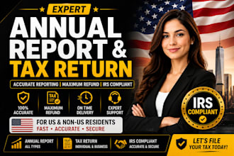 file annual report for USA llc and tax return