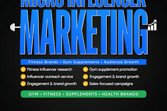 micro influencer marketing for fitness brands outreach and promotion service