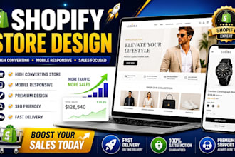 design a professional shopify store website that converts visitors into buyers