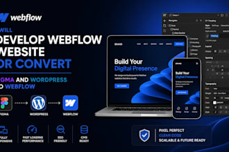 develop webflow website or convert figma and worpress to webflow