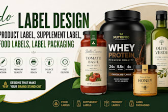 do label design, product label, supplement label, food labels, label packaging