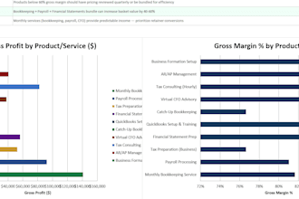 create professional financial reports, KPI dashboard