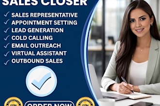 commission based sales closer sales representative lead generation sdr