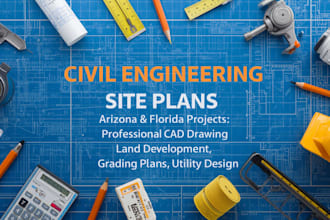 create civil engineering site plans for arizona and florida projects