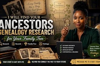 find your ancestors genealogy research for your family tree