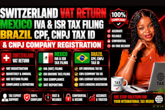 do switzerland vat return mexico iva isr tax filing brazil cpf cnpj registration