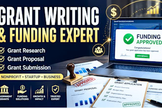 do grant writing, grant research, grant application and grant submission