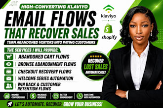 create klaviyo abandoned cart browse abandonment and checkout recovery flows