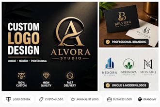 design a unique and professional logo for your brand