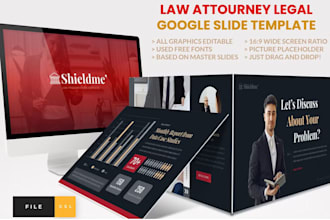 design a professional law firm legal tech and investor pitch deck