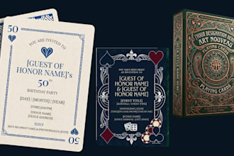 design custom card games, party cards, couples cards, adult cards and deck boxes