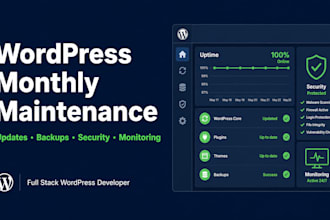 be your white label wordpress developer for monthly website maintenance and care