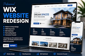 design modern wix website redesign wix landing page