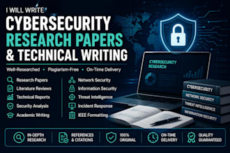 write cybersecurity research and reports