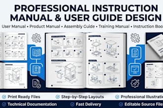 design instruction manual user guide user manual product manual