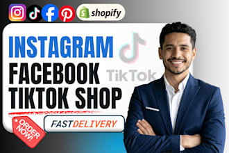 setup 20k profit tiktok shop facebook shop ig shop tiktok dropshipping shopify