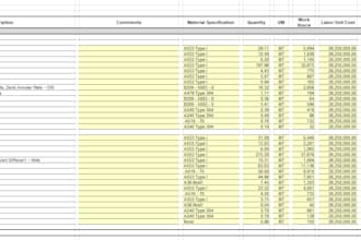 example template boq storage tanks