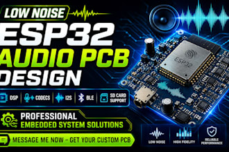 develop low noise esp32 audio pcb with codecs dsp 12s ble adc sd card support