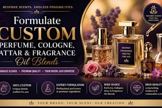 formulate custom perfume, cologne, attar and fragrance oil blends