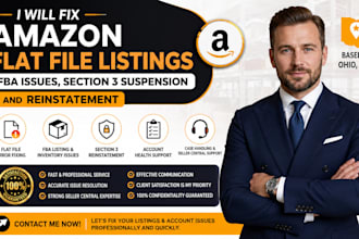 fix amazon flat file listings fba issues section 3  reinstatement suspension