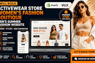 build activewear store womens fashion boutique mens summer fashion  website