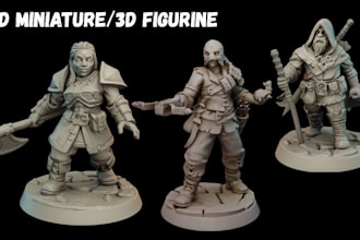 sculpt 3d miniature model 3d figurine 3d warhammer 40k dnd tabletop for 3d print