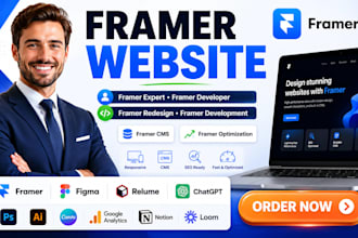 develop framer website, framer redesign as framer expert, framer developer