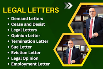 draft a demand letter or cease and desist letter as a US lawyer