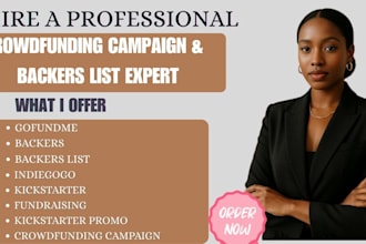 generate real active crowdfunding backers list for kickstarter and indiegogo