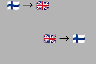 translate english to finnish or finnish to english manually
