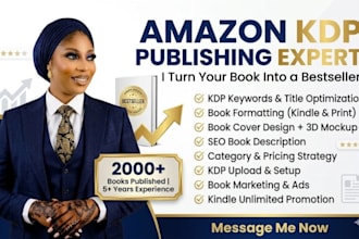 edit and proofread, format your ebook kindle format publish