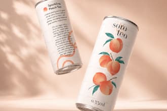 design modern beverage packaging and label design