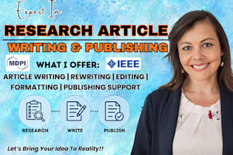 write and publish research article, scopus paper publishing support, q1 index