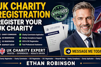 uk charity registration, charity commission, nonprofit, charity setup, cio, cic
