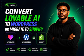 convert lovable to wordpress, migrate lovable ai or app to shopify