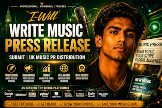 write UK music press release, submit press release, UK music PR distribution